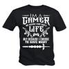 6TN Men's I'm A Gamer Not Because I Don't Have A Life But Because I Choose to Have Many T Shirt (Black,M) view 1