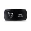 CH4x4 Rocker Switch Devil Lights Symbol - Horizontal - White LED view 1