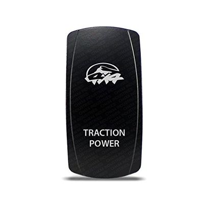 CH4x4 Rocker Switch Traction Power Symbol - Blue LED