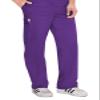 Bio Stretch 19224 Men's Ultimate Cargo Scrub Pant Eggplant 2XL Tall view 1