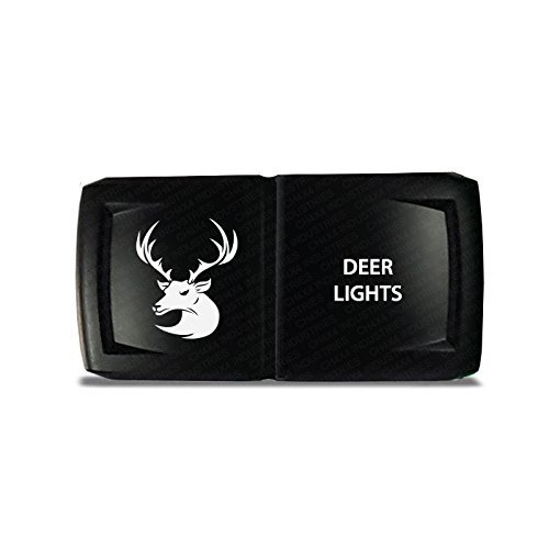 CH4x4 Rocker Switch V2 Deer Lights Symbol - Horizontal - Amber LED