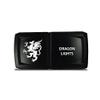 CH4x4 Rocker Switch V2 Dragon Lights Symbol - Horizontal - Green LED view 1