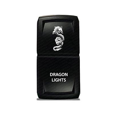 CH4x4 Rocker Switch V2 Dragon Lights Symbol 2 - Blue LED