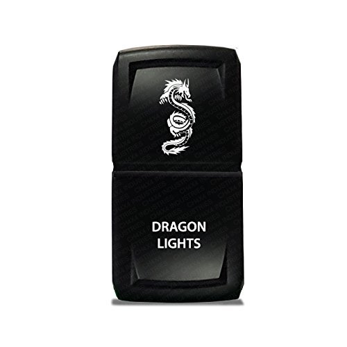 CH4x4 Rocker Switch V2 Dragon Lights Symbol 2 - Blue LED