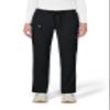 KOI Lite Peace Women's 6-Pocket Stretch Scrub Pants Black Small view 1