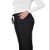 KOI Lite Peace Women's 6-Pocket Stretch Scrub Pants Black Small view 4