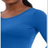 Healing Hands Women's Underscrub Soft Knit Melissa Longsleeve Scrub Tee with Breathable & Easy Care Fabric Plus Size 5047, 3XL, Royal view 3