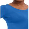 Healing Hands Women's Underscrub Soft Knit Melissa Longsleeve Scrub Tee with Breathable & Easy Care Fabric Plus Size 5047, 3XL, Royal view 4
