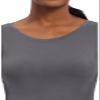 Healing Hands Women's Underscrub Soft Knit Melissa Longsleeve Scrub Tee with Breathable & Easy Care Fabric Plus Size 5047, 2XL, Pewter view 2