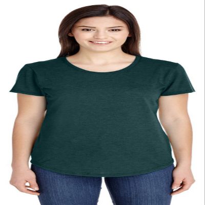 Anvil Ladies' Triblend T-Shirt XS HTH DARK GREEN