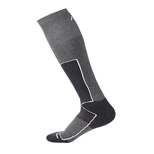 Men Skiing Socks Winter Warm Socks Outdoor Hiking Cycling Long Socks Gray