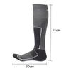 Men Skiing Socks Winter Warm Socks Outdoor Hiking Cycling Long Socks Gray view 2