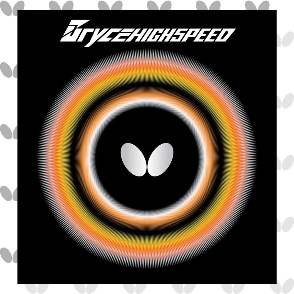 Butterfly Bryce High Speed Table Tennis Rubber Sheet - 1.9 or 2.1 mm - Red or Black - 1 Inverted Table Tennis Rubber Sheet - Professional Table Tennis Rubber