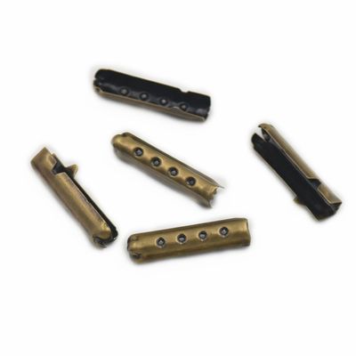 fujiyuan 200 pcs Shoelace Bullet Metal Ends Aglet Tip Replacement for Shoe Lace Color Bronze