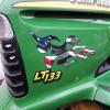 Flame Decals - American Flag - for Riding Lawn Mower Tractor - 3pc. Set view 2