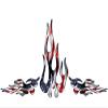 Flame Decals - American Flag - for Riding Lawn Mower Tractor - 3pc. Set view 4
