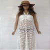 JJ-GOGO White/Black Convertible Lace Beach Dress (White) view 2