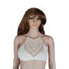 JJ-GOGO Hand-Woven Halter Wrapped Chest Bikini view 1