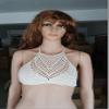 JJ-GOGO Hand-Woven Halter Wrapped Chest Bikini view 3