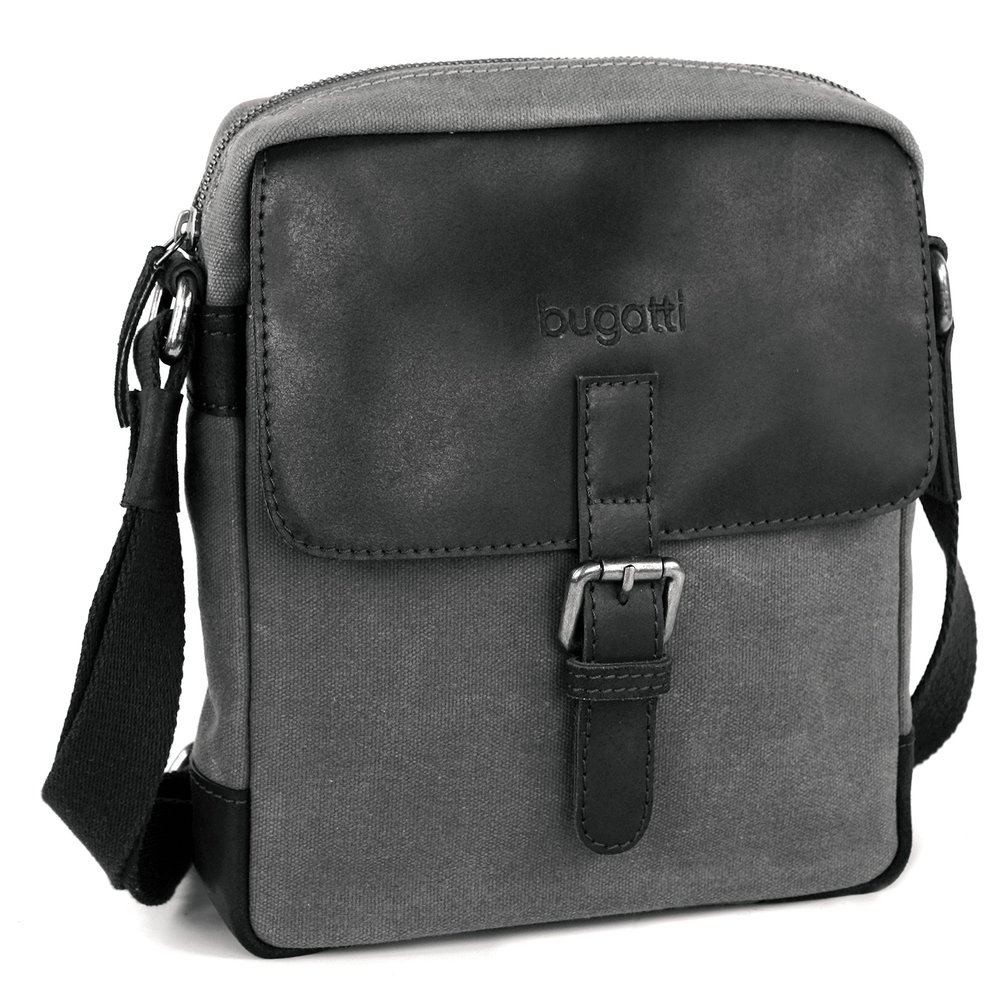 bugatti Messenger Bag, Charcoal, One Size