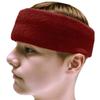 COUVER Extra Thick Cotton Sweatband Extended Size Dark Red 1 Pack view 2