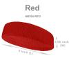 COUVER Extra Thick Cotton Sweatband Extended Size Red 1 Pack view 3