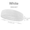 COUVER Extra Thick Cotton Sweatband Extended Size White 1 Pack view 3