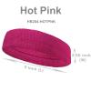 COUVER Extra Thick Cotton Sweatband Extended Size Hot Pink 1 Pack view 3