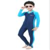 Long Sleeve One Piece Swimsuit Blue Ocean UPF50+ for Kids XL view 2