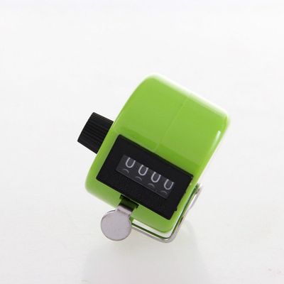 Jiusheng Pack of 3 Green Hand Held Tally Digit Mechanical Clicker Counter
