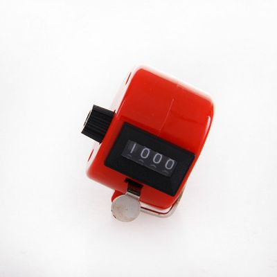 Jiusheng Hand Held Tally Digit Mechanical Clicker Counter (Red)