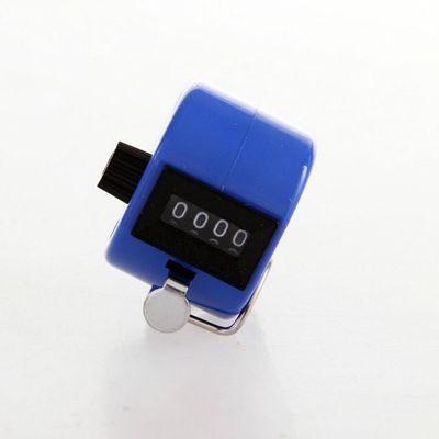 Jiusheng Hand Held Tally Digit Mechanical Clicker Counter (Blue)