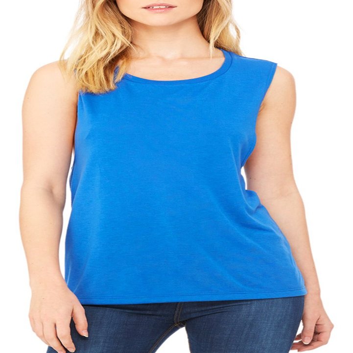 Bella + Canvas Ladies' Flowy Scoop Muscle Tank L TRUE ROYAL