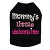 Mommy's Little Valentine - Dog Shirt, XXS Black view 1