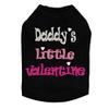 Daddy's Little Valentine - Dog Shirt, XXS Black view 1