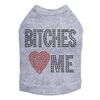 Bitches Love Me - Dog Shirt, XL Heather Gray view 1