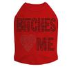 Bitches Love Me - Dog Shirt, 2XL Red view 1