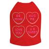 Candy Conversation Hearts - Dog Shirt, 4XL Red view 1
