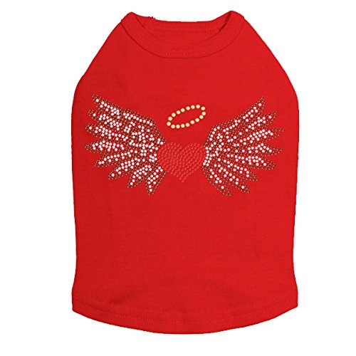 Heart with Wings & Halo- Dog Shirt, 3XL Red