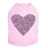 Fuchsia Leopard Heart - Dog Shirt, 4XL Pink view 1