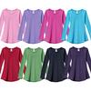City Threads Big Girls' Thermal Long Sleeve Tunic Shirt Tee Dress for School Party Play, Hot Pink, 14 view 2