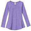 City Threads Little Girls' Thermal Long Sleeve Tunic Shirt Tee Dress for School Party Play, Deep (Medium) Purple, 14 view 1