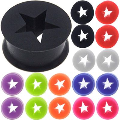 1/2 Inch gauges ear plugs silicone flesh tunnels double flare expander stretcher taper MoDTanOiz 12mm