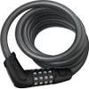 ABUS Tresor 6512C/180 Cable Lock - Compact Bike Lock with Combination Code for Inexpensive Two-Wheelers or as a Secondary Lock - 12 mm Security Level 4 - Black view 1