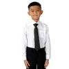Spring Notion Boys' Pre-tied Satin Zipper Necktie - Adjustable Ties for Kids, X-Small with gift box, Black view 3
