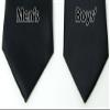 Spring Notion Boys' Pre-tied Satin Zipper Necktie - Adjustable Ties for Kids, X-Small with gift box, Black view 4