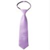 Spring Notion Boys' Pre-tied Satin Zipper Necktie - Adjustable Ties for Kids, Medium with gift box, Lilac view 1