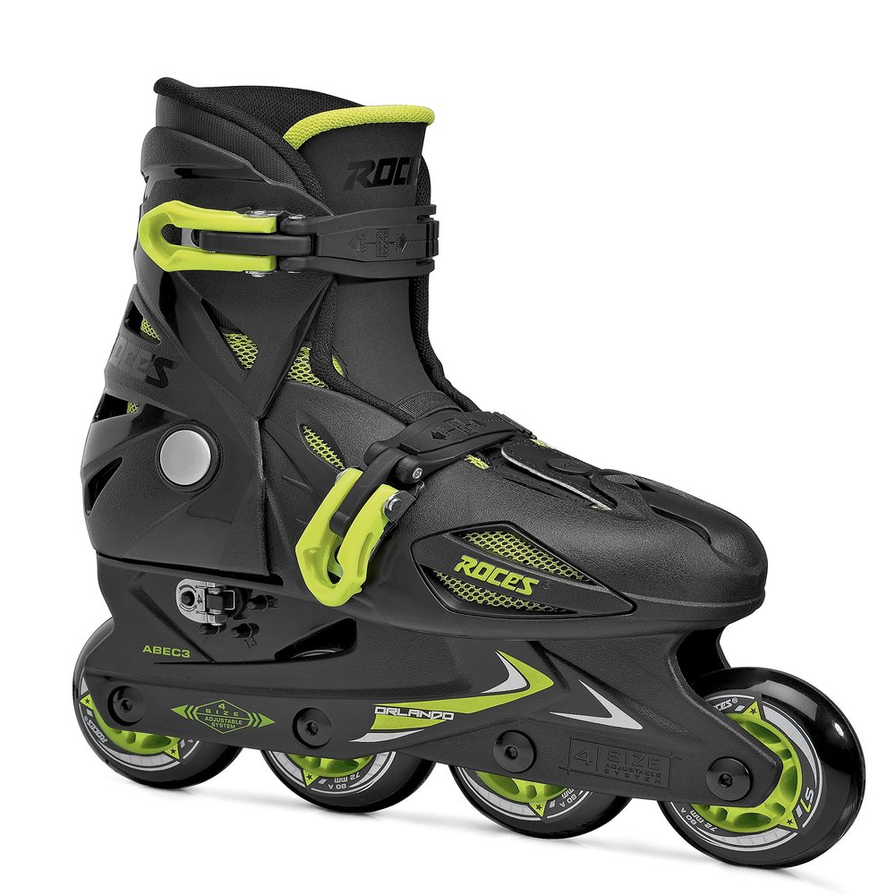 Roces Children's Inline-Skates Orlando Iii, Black-Lime, 30-35