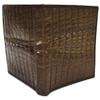 Authentic M Crocodile Skin Men's Bifold Crocodile Tail Skin Leather Dark Brown Wallet view 4