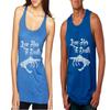 ALLNTRENDS Couple Tank Tops Love Him Love Her to Death Valentine's Day Love T Shirt (Women's S Men's M, Royal Blue) view 3